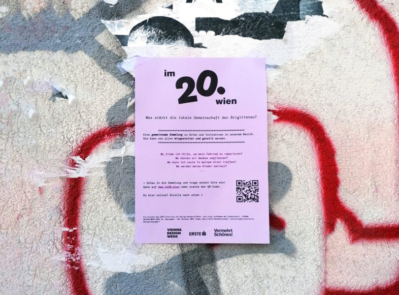 VIENNA DESIGN WEEK 2021 <br /> Stadtarbeit: im20.wien